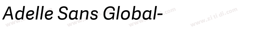 Adelle Sans Global字体转换